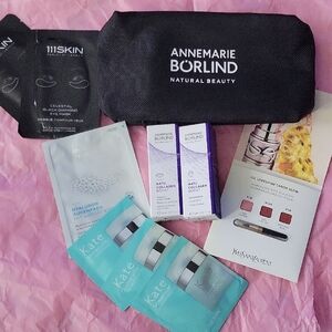 Yves Saint Laurent Skincare Set with Black and Pink Accents